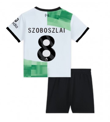 Liverpool Szoboszlai Dominik #8 Koszulka Wyjazdowych Dziecięca 2023-24 Krótki Rękaw (+ Krótkie spodenki)